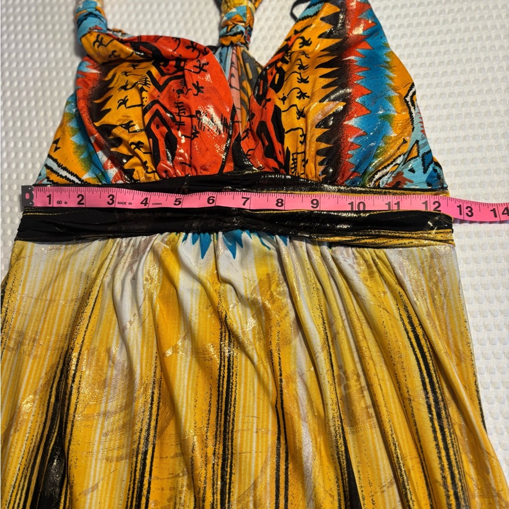 Cleo Multicolor Patterned Beachy T-Back Summer Ma… - image 4